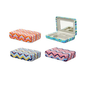 Portable Striped Jewelry Case - Image 3