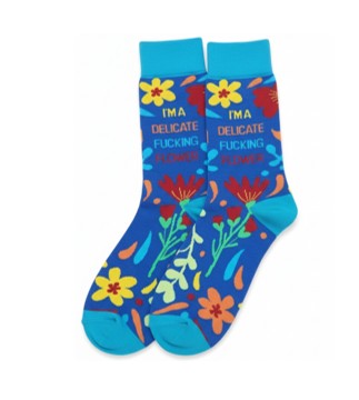 Delicate F Flower Socks