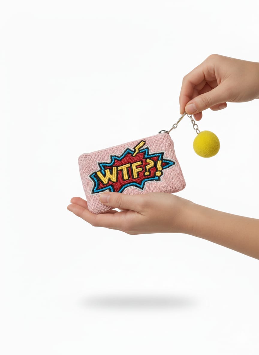 WTF Beaded Purse - Image 2