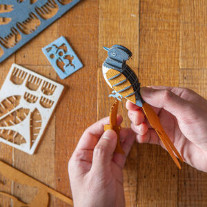 Alternative view of Paradise Flycatcher 3D Puzzle