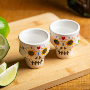 Alternative view of Sugar Skull Shot Glasses